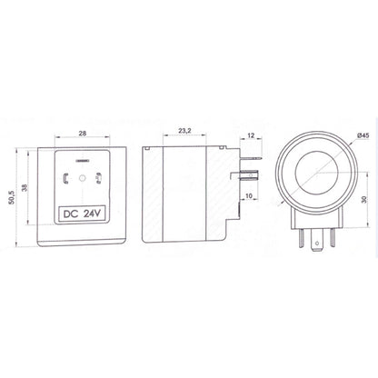 Solenoid Valve Coil MFB12-37YC MFZ12-37YC AC220V/110V DC24V/12V/72V/48V/60V 30W