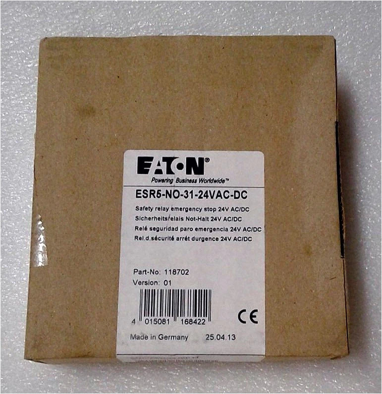 1PC EATON MOELLER ESR5-NO-31-24VAC-DC Safety Relay