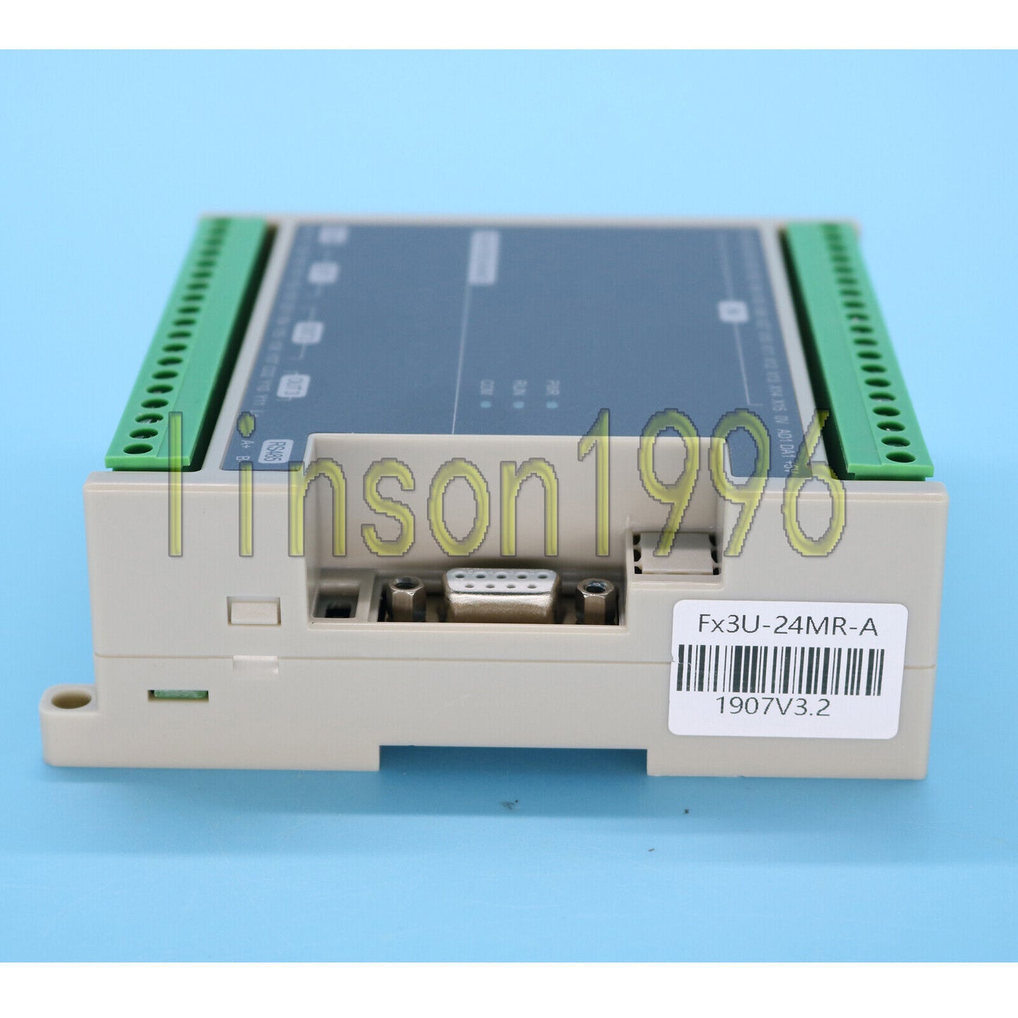 Mitsubishi FX3U-24MR High-Speed Control Board + Cable for PLC - MITSUBISHI