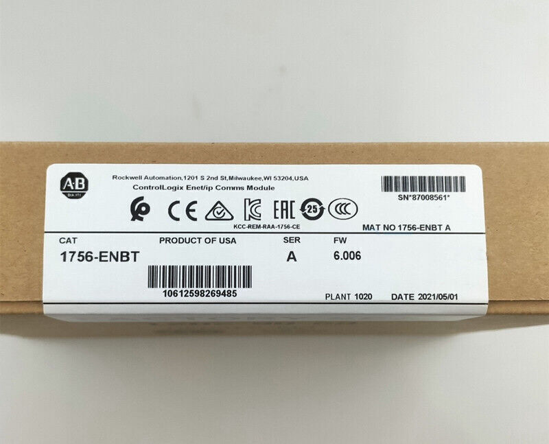 Allen-Bradley 1756-ENBT EtherNet/IP ControlLogix Module - ALLEN-BRADLEY