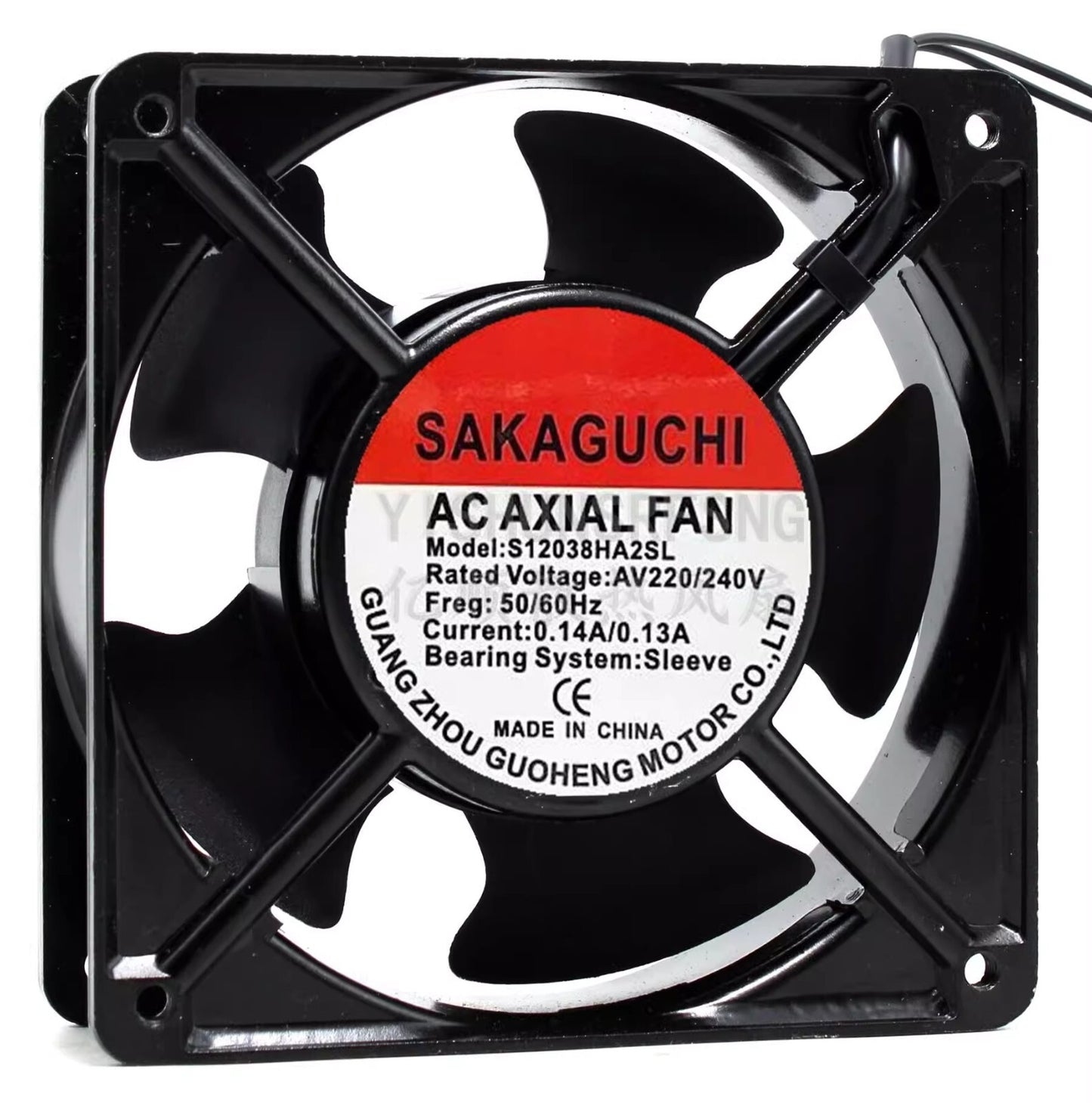 SAKAGUCHI S12038HA2SL AC220V 0.14A/0.13A 120*120*38mm axial fan