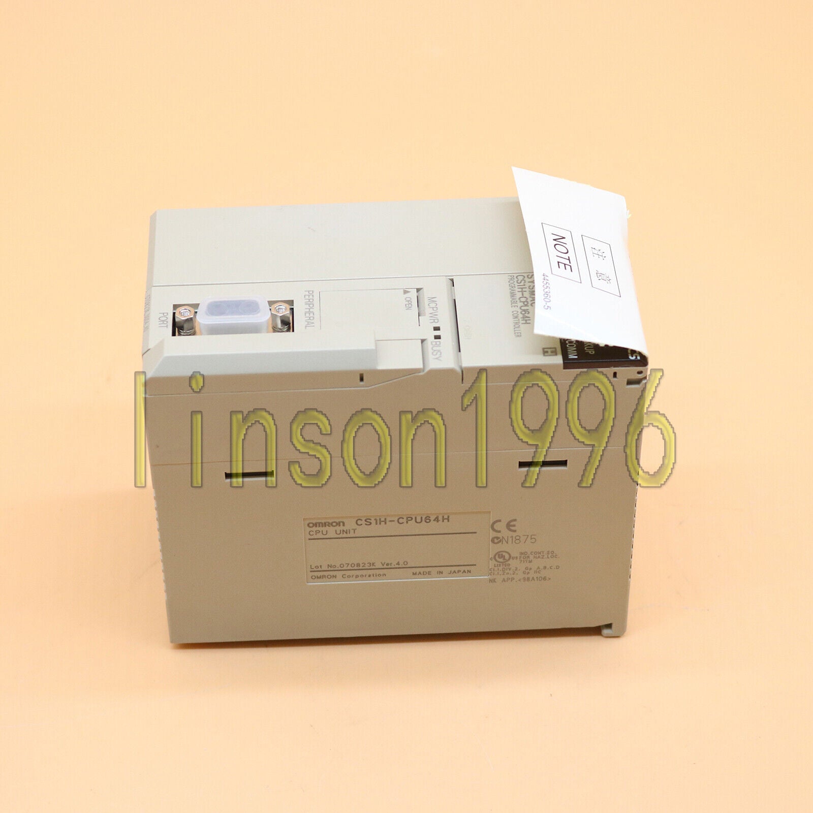 New ONE Omron CS1H CPU64H Programmable Control Processor CS1HCPU64H - OMRON