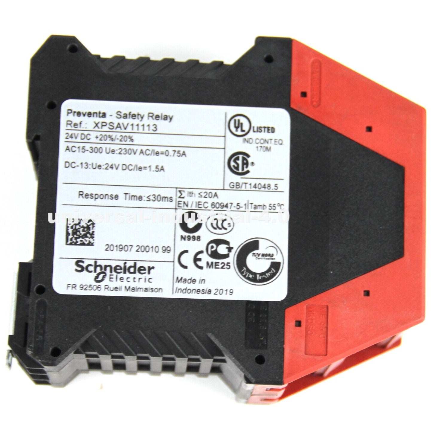 SCHNEIDER XPSAV11113 Safety Relay 24VDC - SCHNEIDER