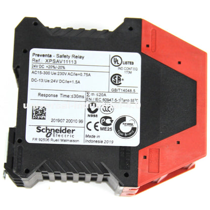 SCHNEIDER XPSAV11113 Safety Relay 24VDC - SCHNEIDER
