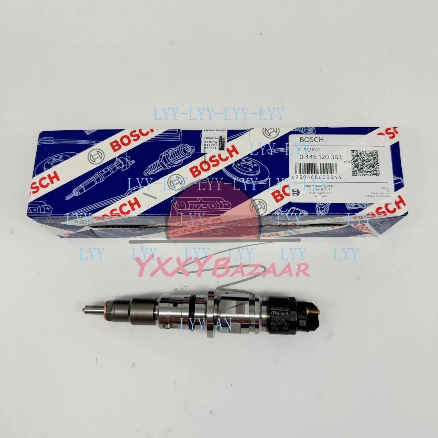1x Fuel Injector 0445120383 Bosch For 5317323 Cummins QSB6.7 QSB4.5 QSB7 Diesel