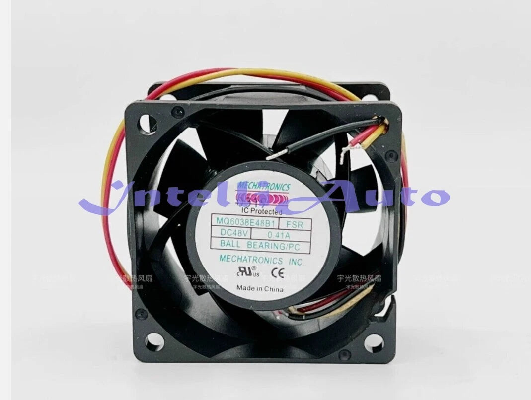 1PCS MQ6038E48B1 6038 DC48V 0.41A 6CM 3-Wire Violent Cooling Fan