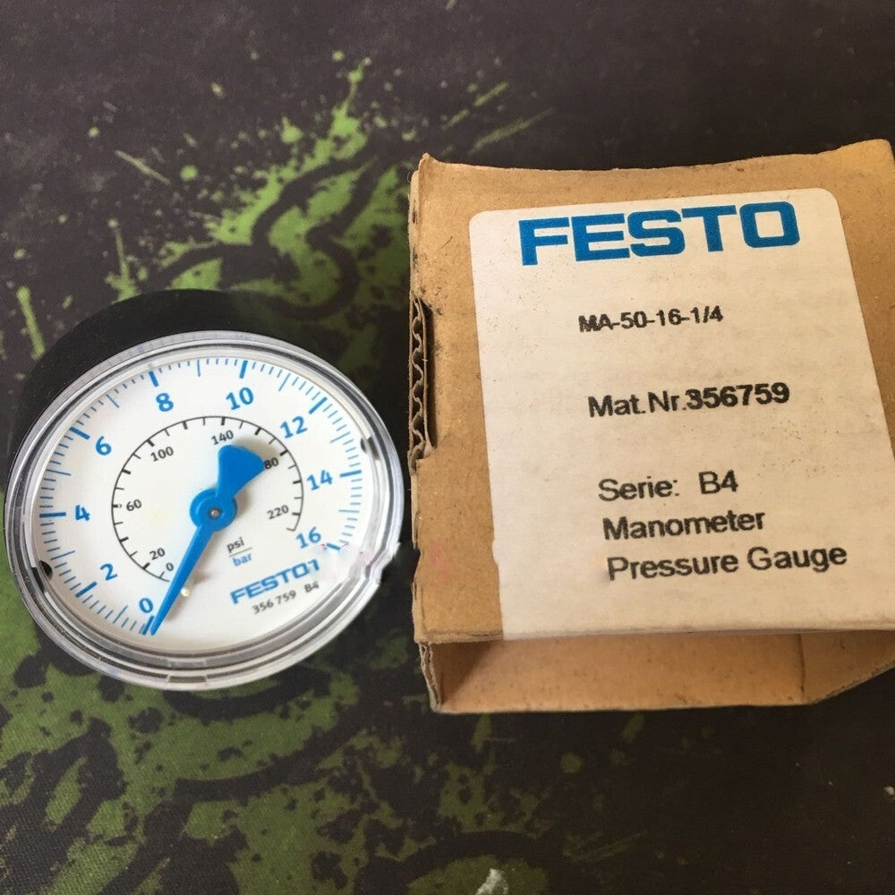 1pcs   Festo pressure gauge MA-50-16-1/4 356759 Quality assurance