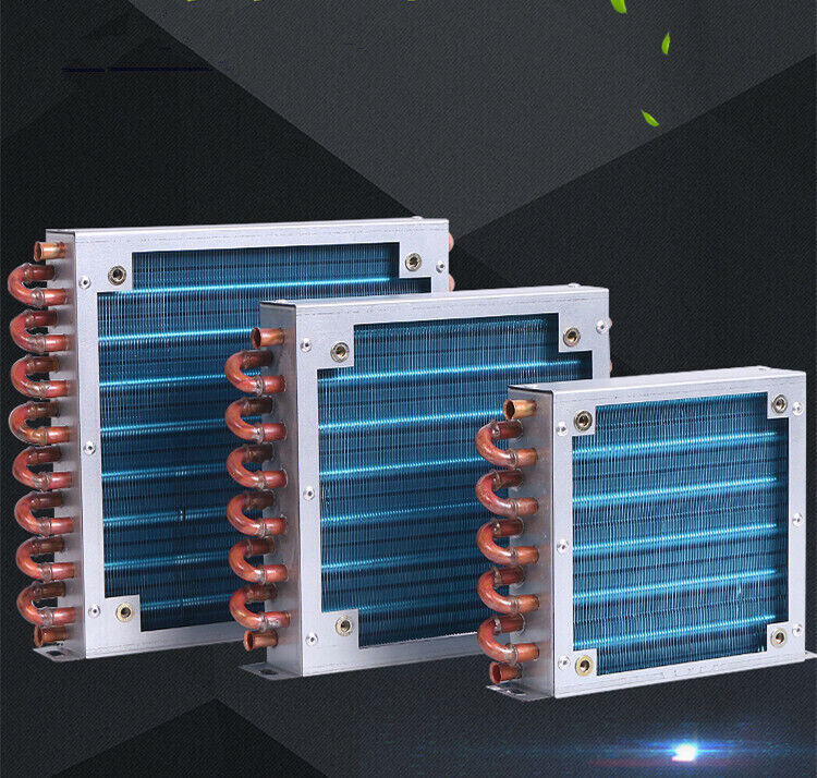 new Refrigerator condenser 7mm copper tube aluminum fin 2*9*193 with 220V 150MM fan - KOEED