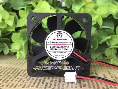 PELKO MOTORS C5015X24BPCP1C-7 DC24V 0.15A 2-Wire Inverter Cooling Fan