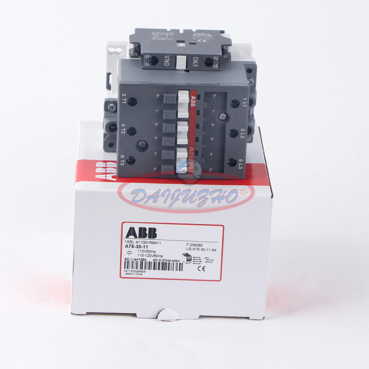 new One  ABB A75-30-11 Contactor 110V50Hz/110-120V60Hz 1SBL411001R8411