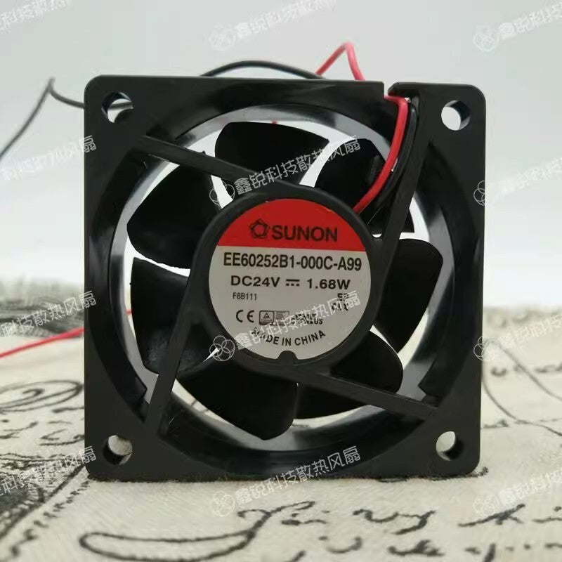 SUNON EE60252B1-000C-A99 6025 DC24V 1.68W 6CM 2-Wire Inverter Cooling Fan