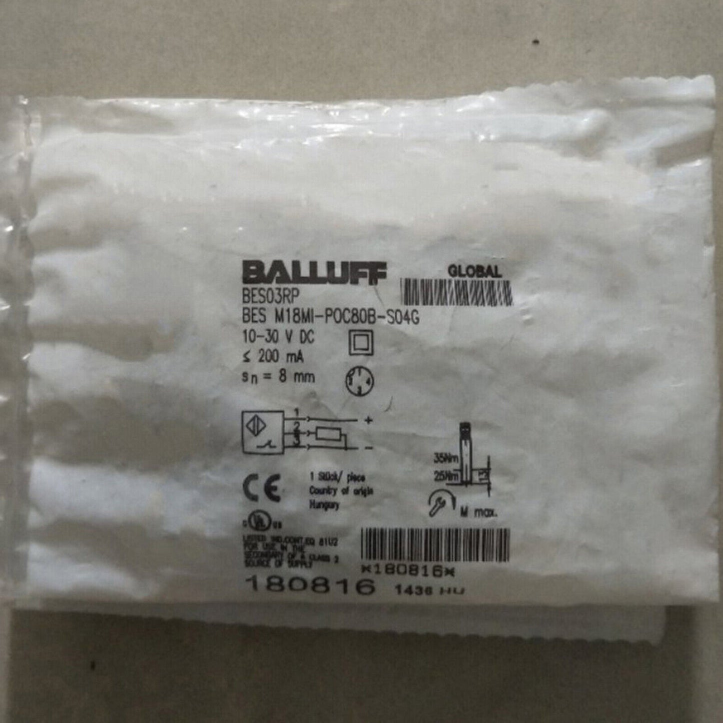 new 1PC Balluff BES M18MI-POC80B-S04G Proximity Switch Fast - KOEED