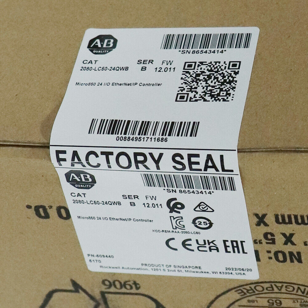 Allen-Bradley 2080-LC50-24QWB Micro850 EtherNet/IP Controller - ALLEN-BRADLEY