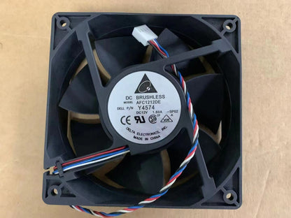 used Delta AFC1212DE 12038 12cm 120mm DC 12V 1.6A pwm Ball Fan Thermostat