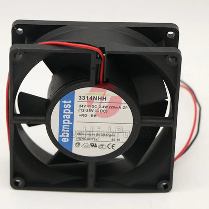 1 PCS Axial fan 3314 NHH DC24V 3.4W 9232 9.2CM inverter cooling fan 2 wire