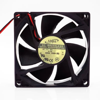 ADDA AD0848HB-A71GL 8025 DC48V 0.11A 8CM 2-Wire Inverter Cooling Fan