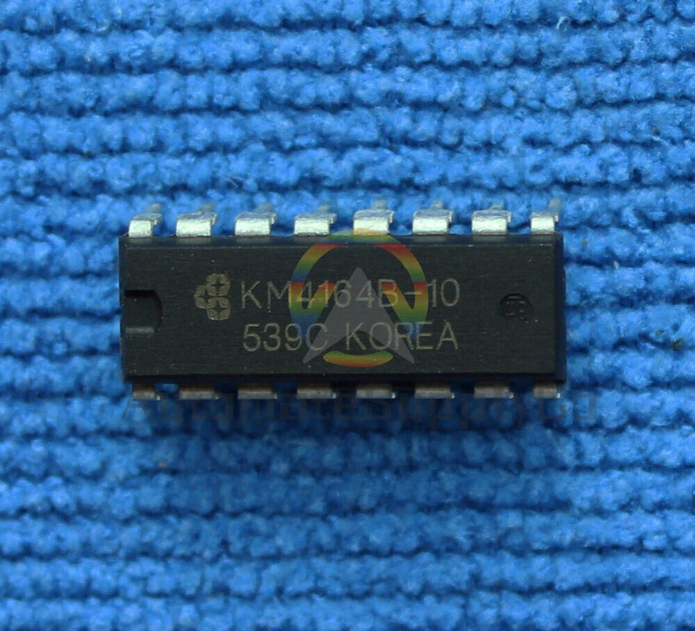 10pcs 64K X 1 BIT DYNAMIC RAM WITH PAGE MODE DIP16 chip KM4164B-10