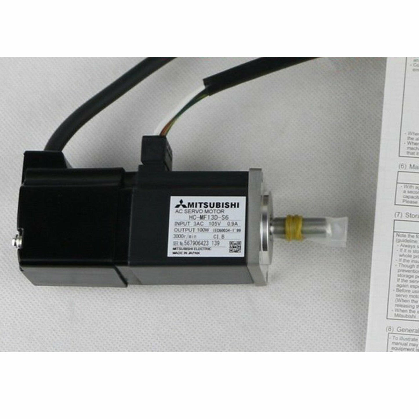 Mitsubishi Servo Motor HC-MF13D-S6 - MITSUBISHI