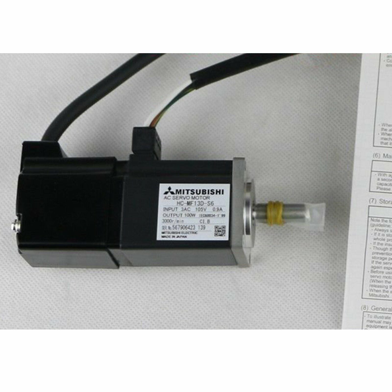 Mitsubishi Servo Motor HC-MF13D-S6 - MITSUBISHI