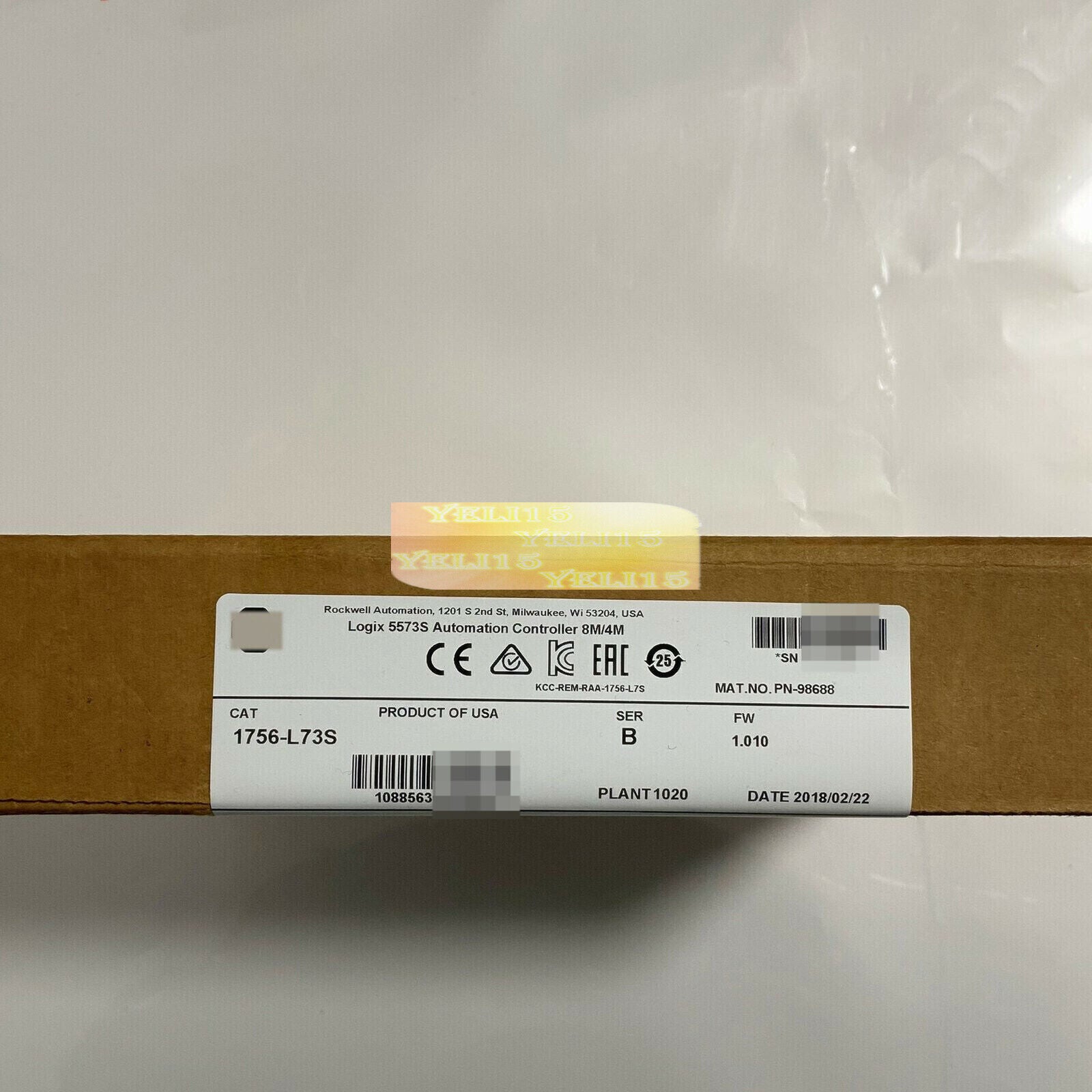 new 1PC IN BOX 1756-L73S SER B GuardLogix Processor Module FAST SHIP - GUARDLOGIX