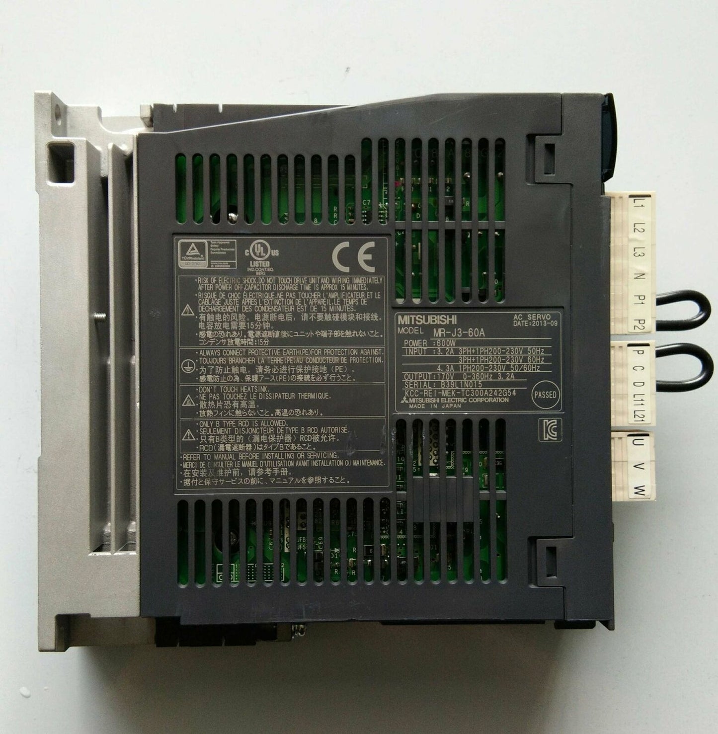 used Mitsubishi PLC servo drive MRJ360A in good condition - MITSUBISHI