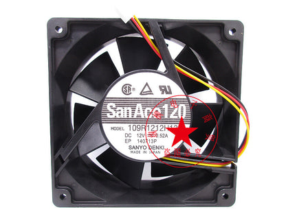 SANYO 109R1212H130 12V 0.52A 12CM 12038 cooling fan