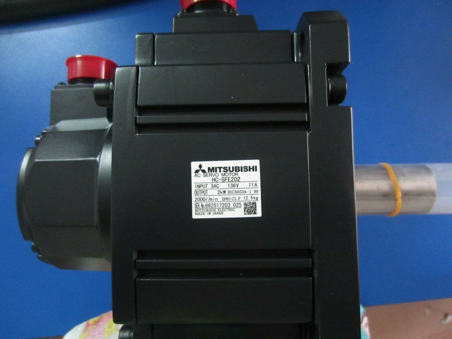 Used Mitsubishi HC-SFE202 2KW Motor - MITSUBISHI