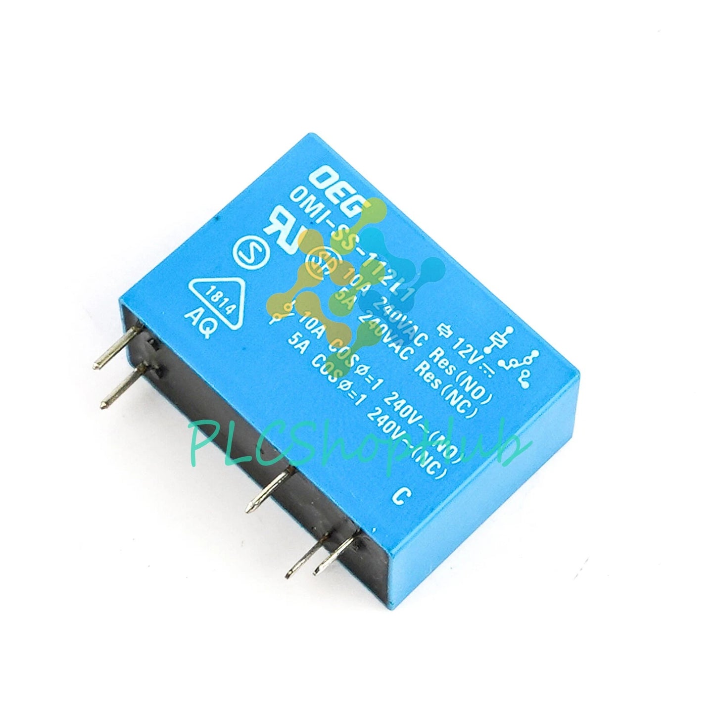 5Pcs OMI-SS-112L1 12VDC Power Relay 10A 240VAC 5Pins