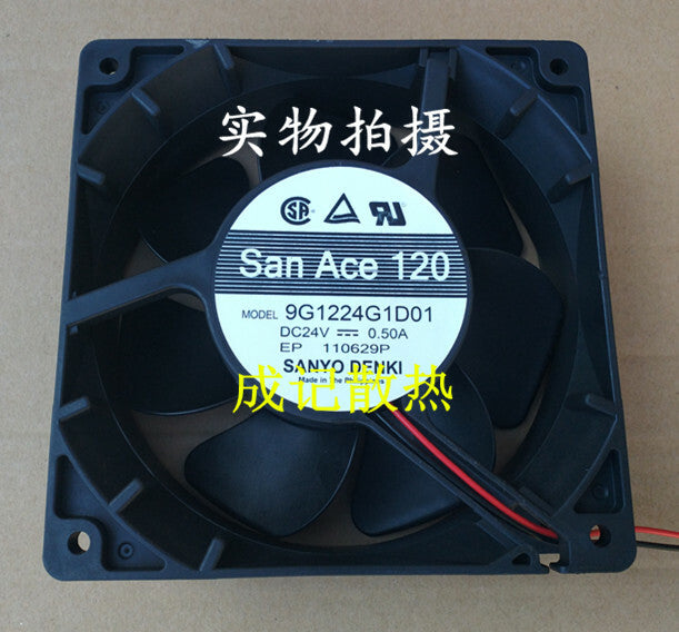 1pcs Sanyo 9G1224G1D01 24V 120*120*38mm 0.5A inverter fan