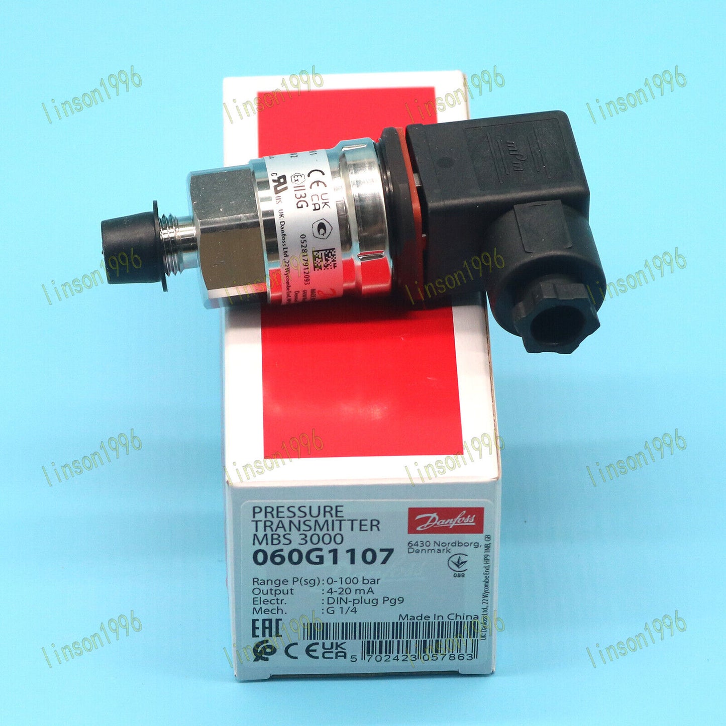 new 1pcs MBS 3000 060G1107 Danfoss Pressure Transmitter In Box - DANFOSS