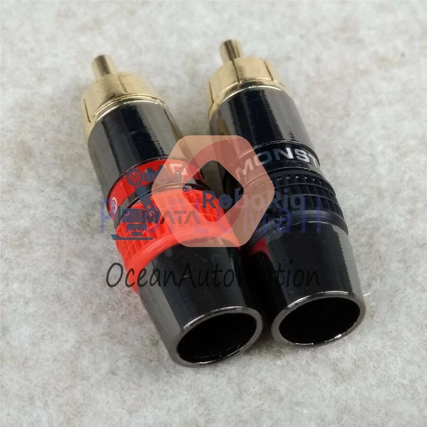Gold-plated RCA Interconnects Cable Plug Connector (5Pair)