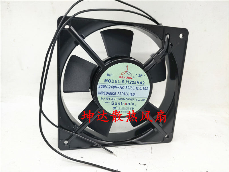 SAN JUN SUNTRONIX SJ1225HA2 12CM 12025 220V 2 wire cooling fan