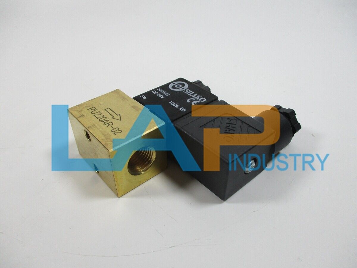 1Pcs SHAKO Solenoid Valve PU220AR-02 DC24V - SHAKO