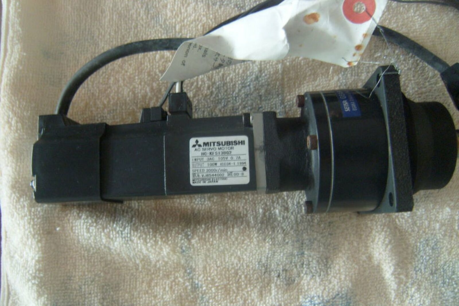 Used Mitsubishi HC-KFS13BG2 AC Servo Motor in Good Condition - MITSUBISHI