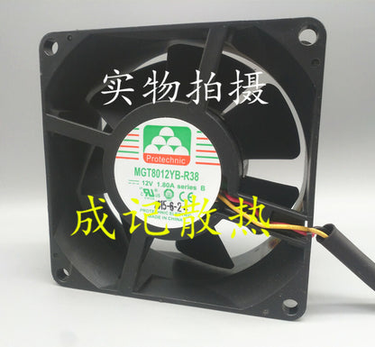 1pcs MGT8012YB-R38 12V 1.80A 3-wire large air volume cooling fan