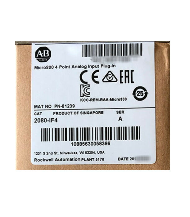 AB 2080-IF4 Plug-in Module with 4 Point Analog Input - NEW FACTORY AB