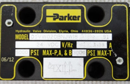 Parker D1VW020BNJWI8 Valve - PARKER
