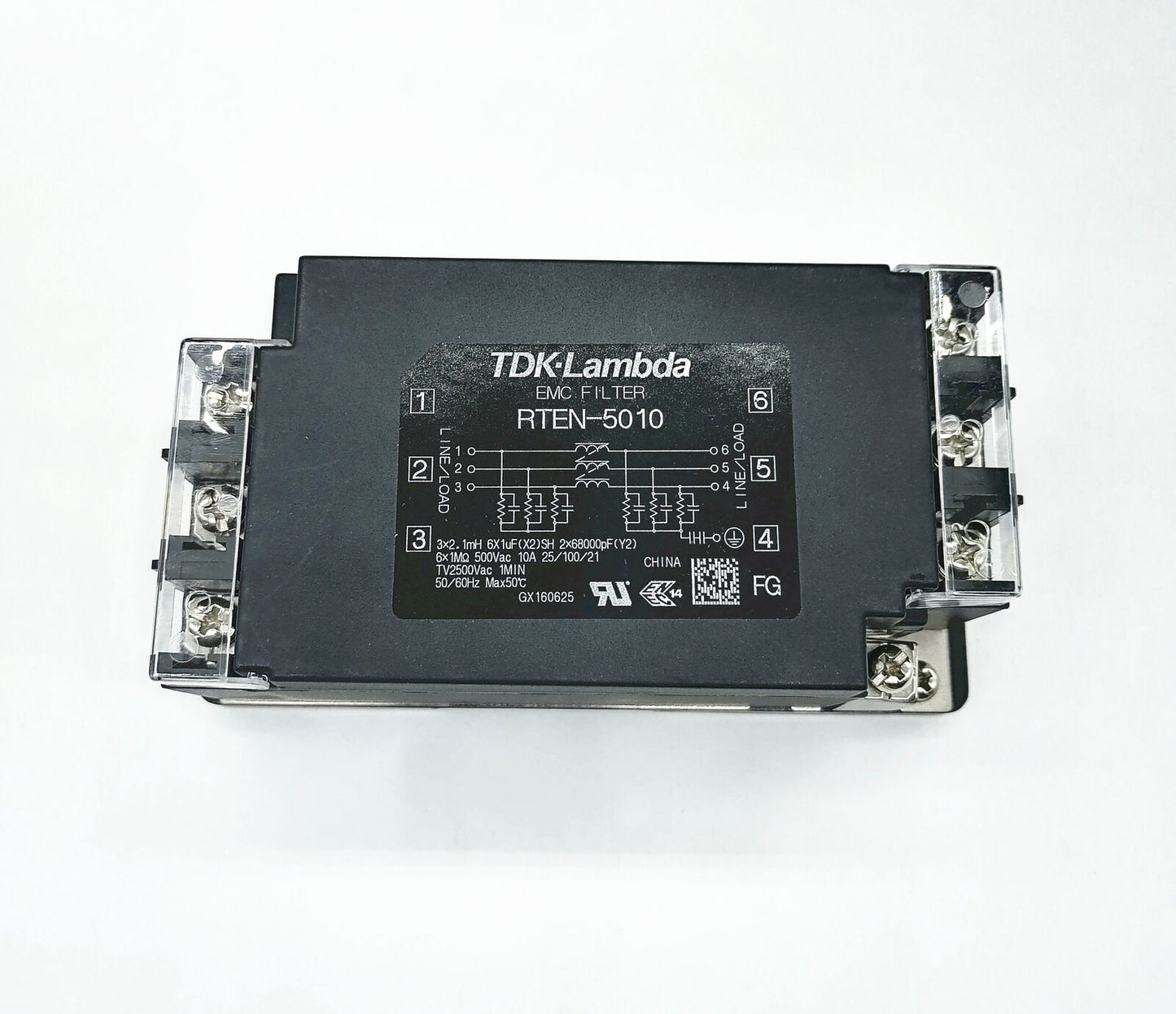 new TDK-Lambda RTEN-5010 RTEN-5010D 3-phase Power Line Filter EMC Filter 10A 500VAC - TDK-LAMBDA