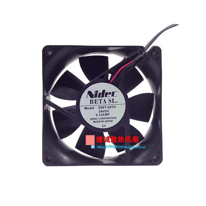 Nidec D08T-24TU 24V 0.13A 8025 8CM Chassis Inverter Cooling Fan