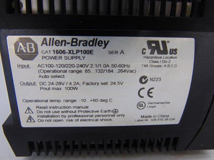 Allen Bradley 1606-XLP100E Power Supply Series A - ALLEN BRADLEY