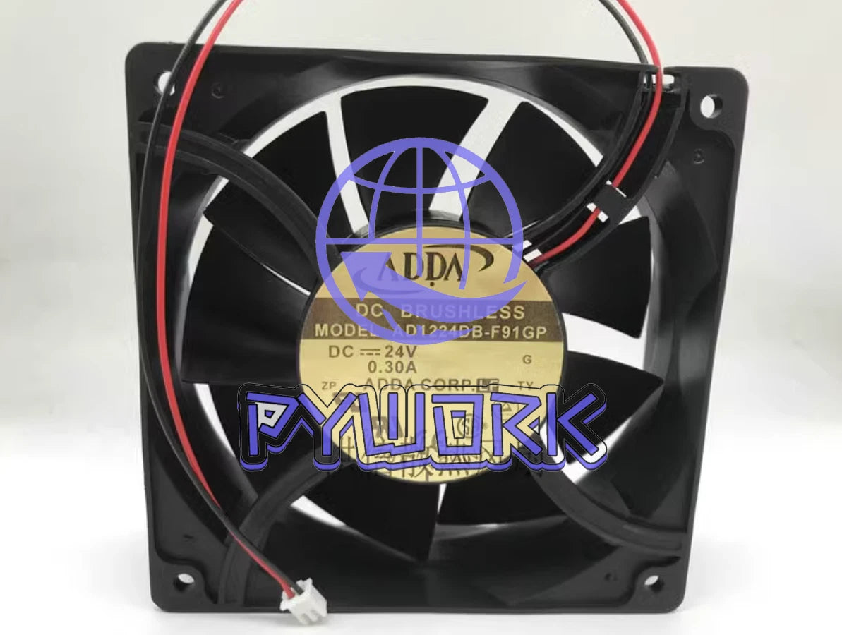 1pcs ADDA 12038 AD1224DB-F91GP DC24V 0.30A 12CM inverter cooling fan