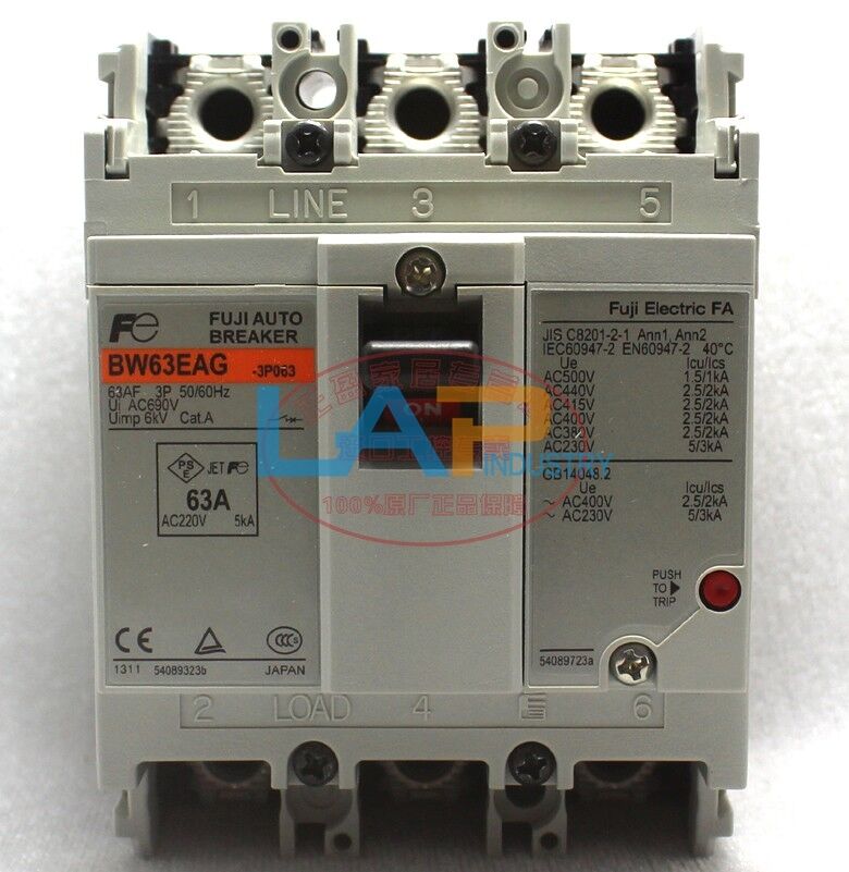 new  IN BOX For Fuji BW63EAG 3P 63A Circuit breaker