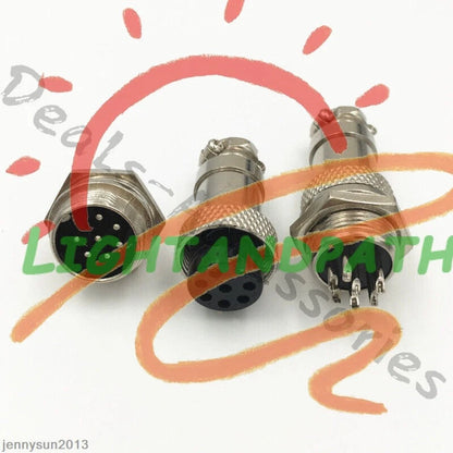 GX16/GX20/GX12 Ation Plug Male&Female Wire Panel Metal Connector 2/3/4/5/6Pin