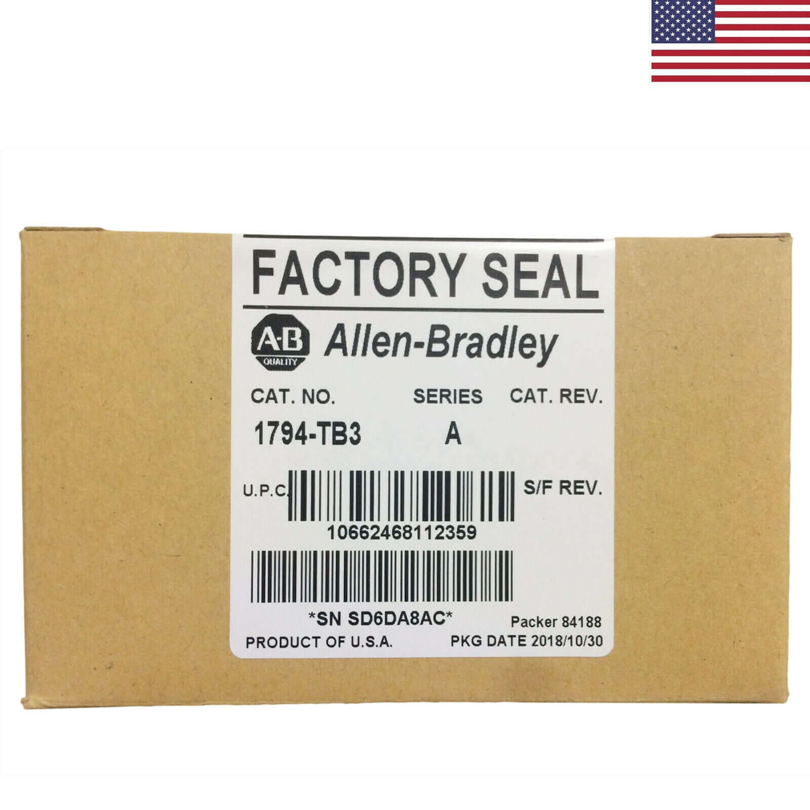 Allen-Bradley 1794-TB3 Flex Terminal Base Module - ALLEN-BRADLEY