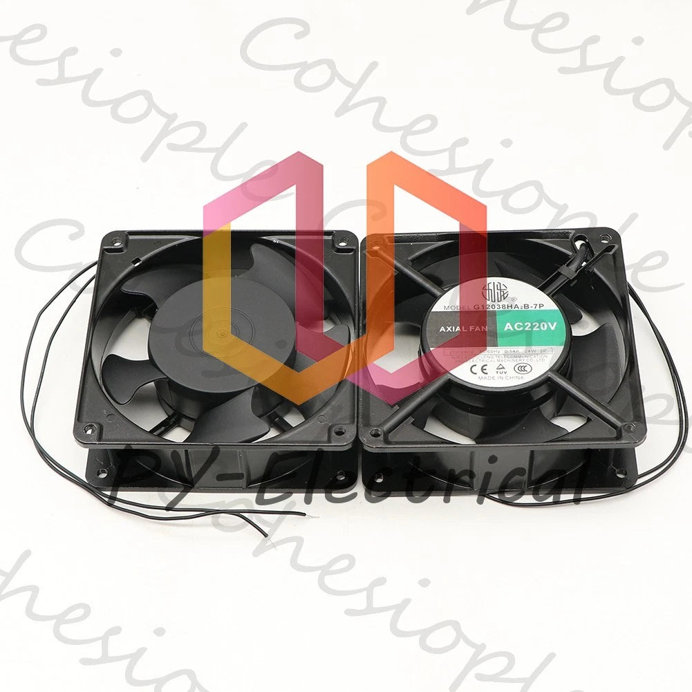 1 PCS 0.14A 24W 2 Wire 120 * 120 * 38MM AXIAL Fan G12038HA2B-7P AC 220V