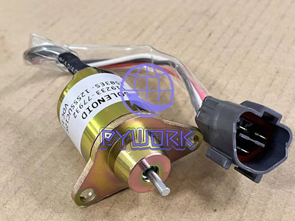 Fuel Shut Off Stop Solenoid Valve 1503ES-12S5SUC12S 12V for YANMAR Diesel Engine
