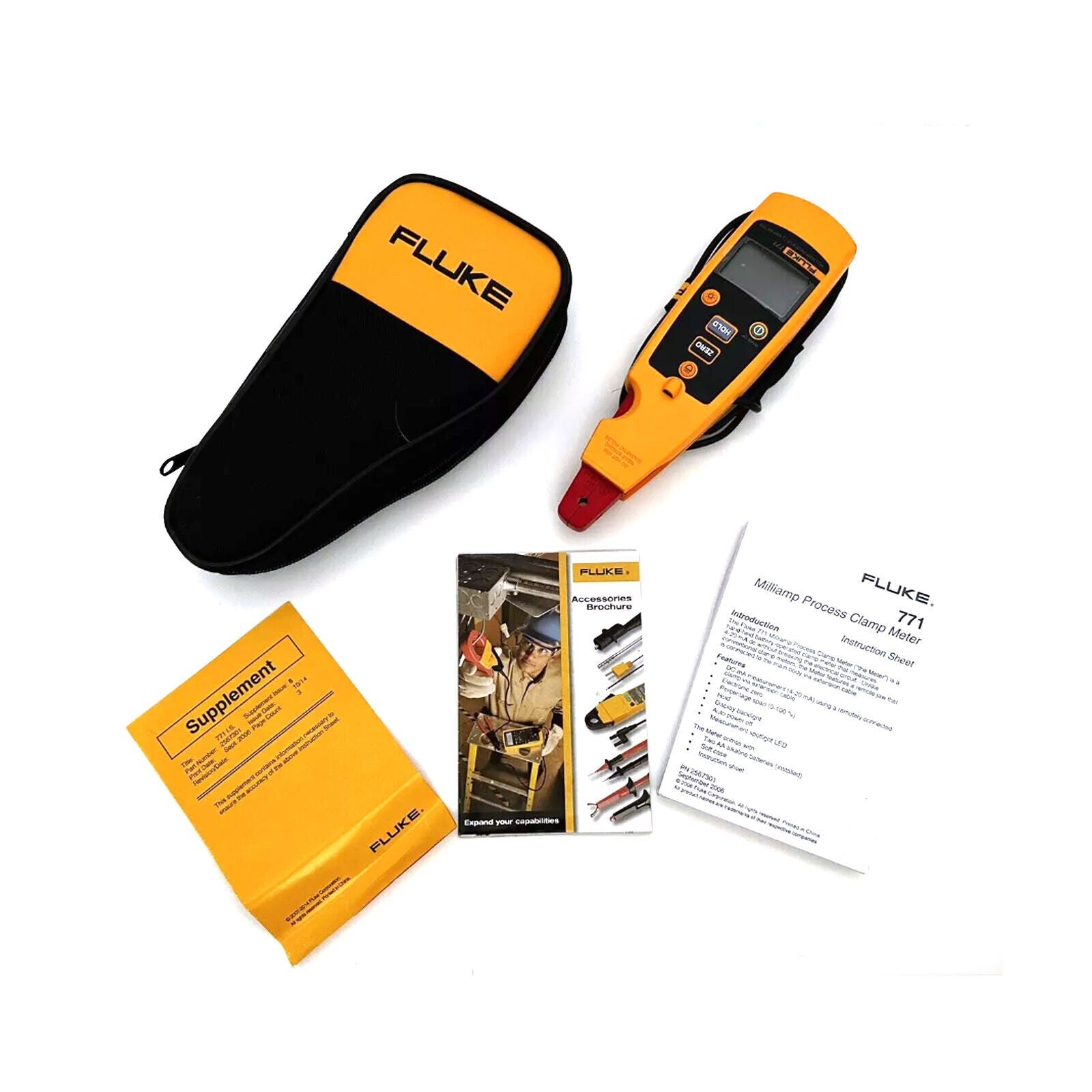 new  FLUKE 771 Milliamp Process Clamp Meter DMM Test AC MA Tester FLUKE