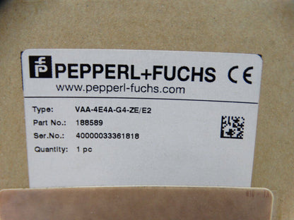 PEPPERL & FUCHS VAA-4EA-G4-ZE/E2 PLC MODULE | High-Reliability Industrial Automation Component | [VAA-4EA-G4-ZE/E2] | [24VDC] | [100kg Load Capacity] | [Industrial Ethernet, Modbus] | [4+4 Input/Output Terminal] | [Energy-Efficient Design] - PEPPERL & FUC