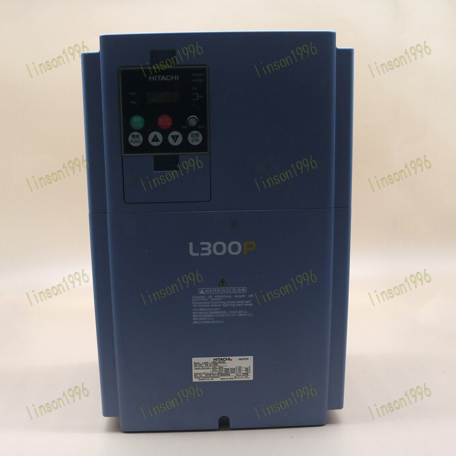 used  Hitachi L300P-185LFRFMA Inverter 220V 18.5KW Tested In Good Hitachi