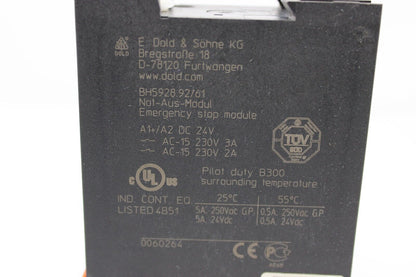 used Dold BH5928.92 Salemaster Safety Relay - DOLD